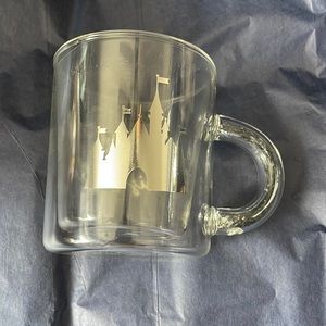 Disney Glass Mug with Confetti handle - Cinderella Castle - I run this castle